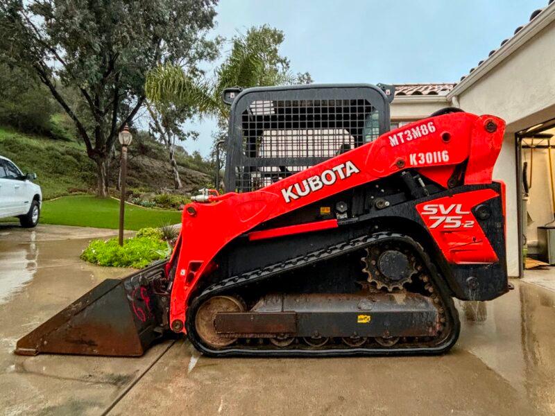 Kubota SVL75-2 compact track loader side profile